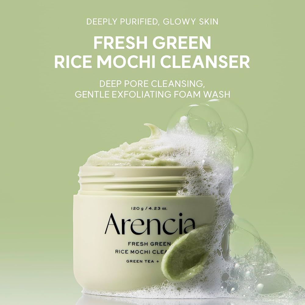 Arencia-Fresh Green Rice Mochi Cleanser