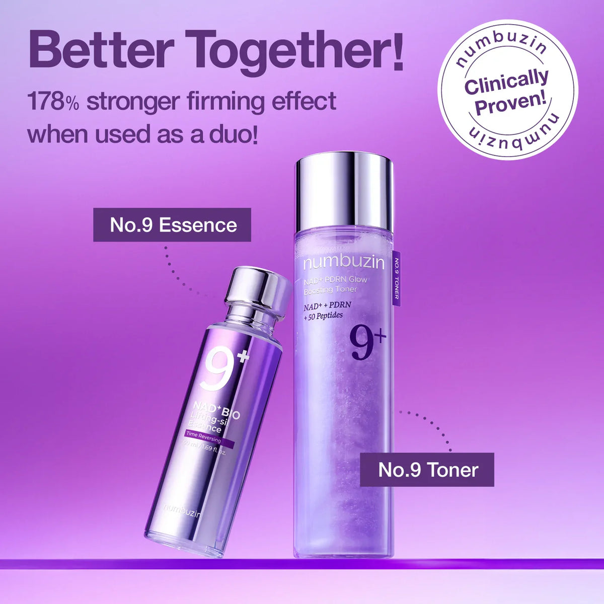 Numbuzin- No.9 NAD+ PDRN Glow Boosting Toner