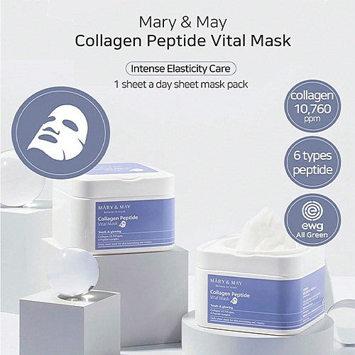 MARY&MAY - COLLAGEN PEPTIDE VITAL MASK